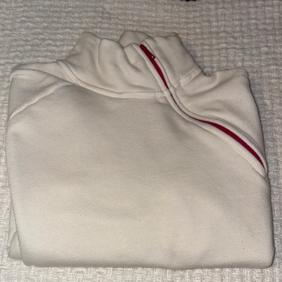 Gently Loved Peloton Off-White Pullover with Pink Details - Picture 6 of 7